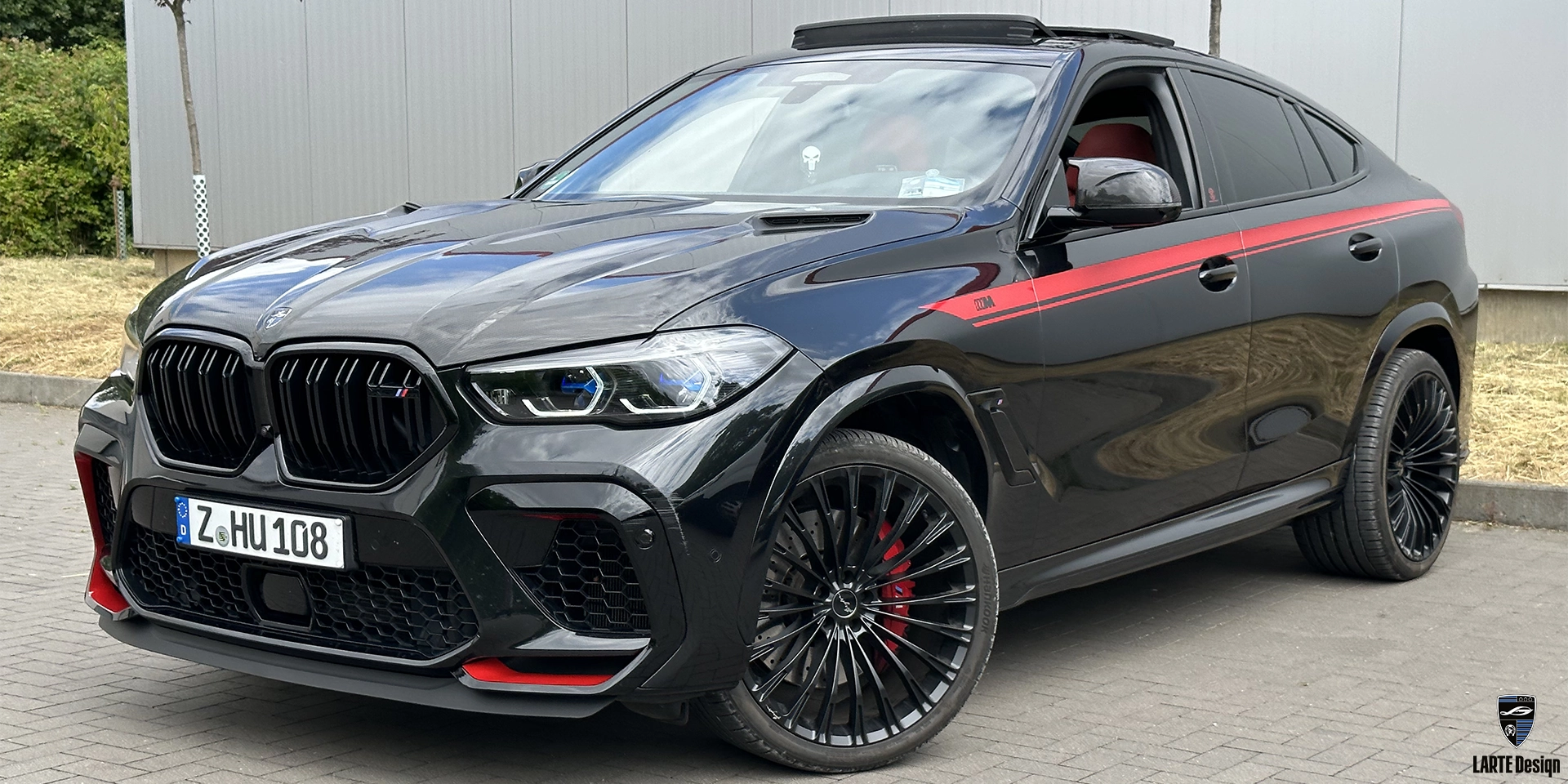 Installation custom body kit for BMW X6 M Competition F96