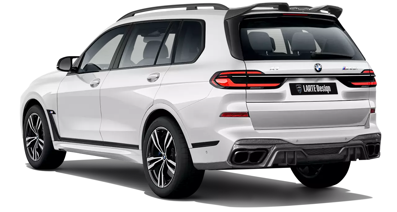 BMW X7 G07 rear look for Exclusive body kit option