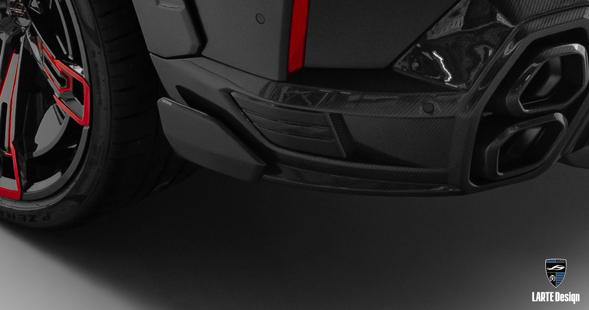 Premium-Tuning-Elerons für die hintere Stoßstange des BMW XM G09 2023