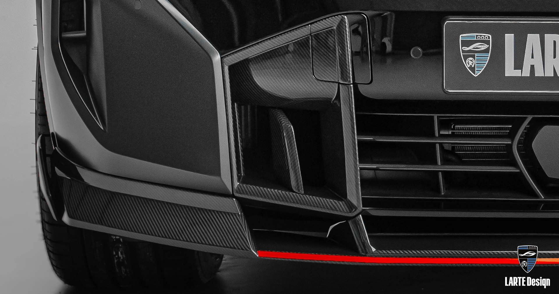 Premium Front bumper trims for BMW XM G09 2024 Label Red