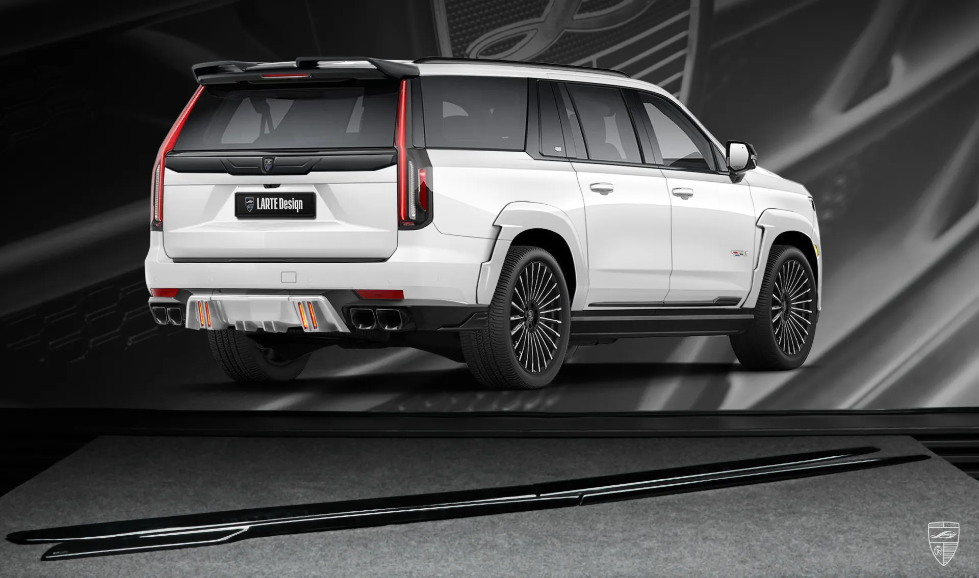 Door moldings upgrade for the family car Cadillac Escalade V-ESV Door moldings upgrade for the family car Cadillac Escalade V-ESV from LARTE Design