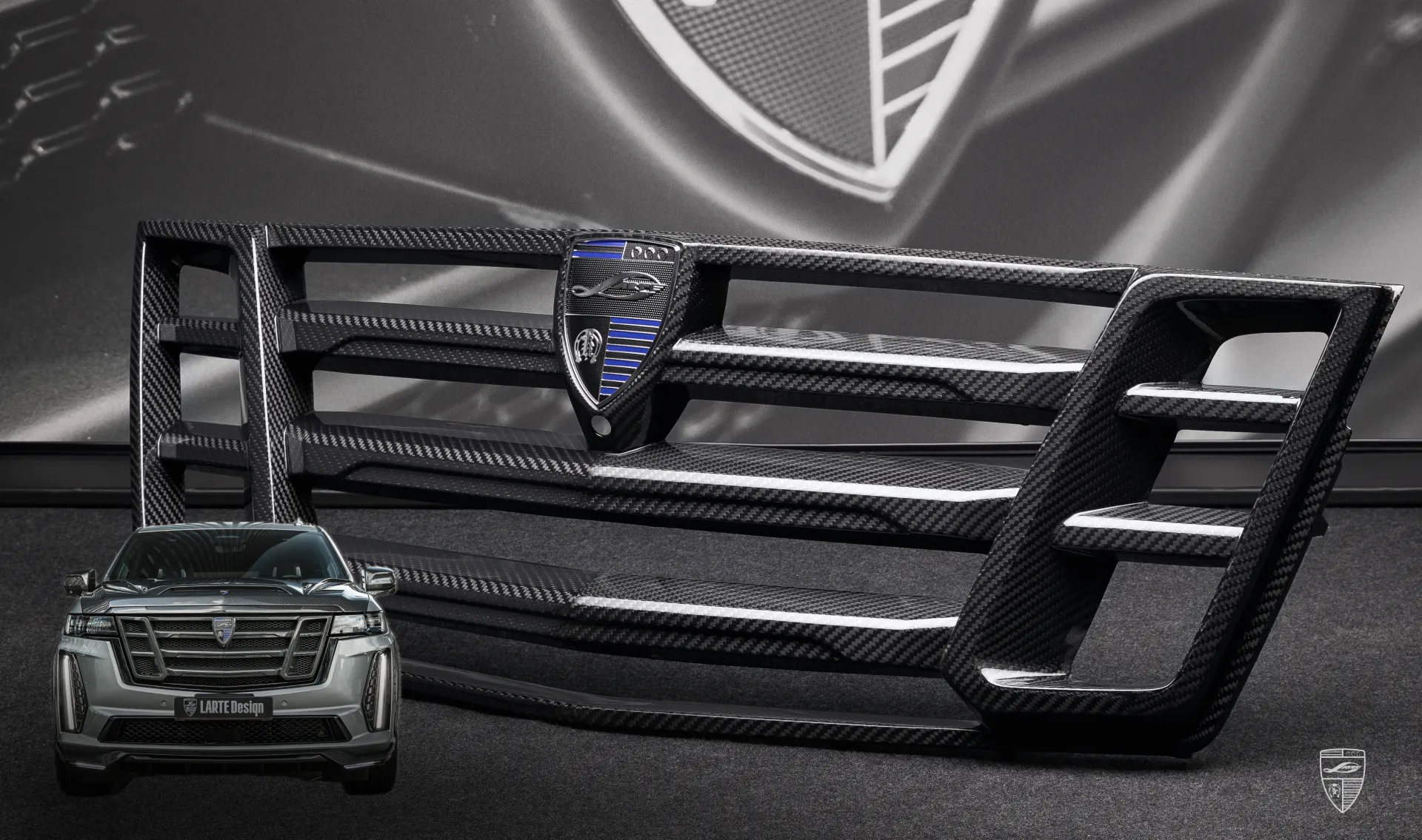 Grille trim for your Cadillac Escalade V-ESV in a conversion kit from LARTE Design