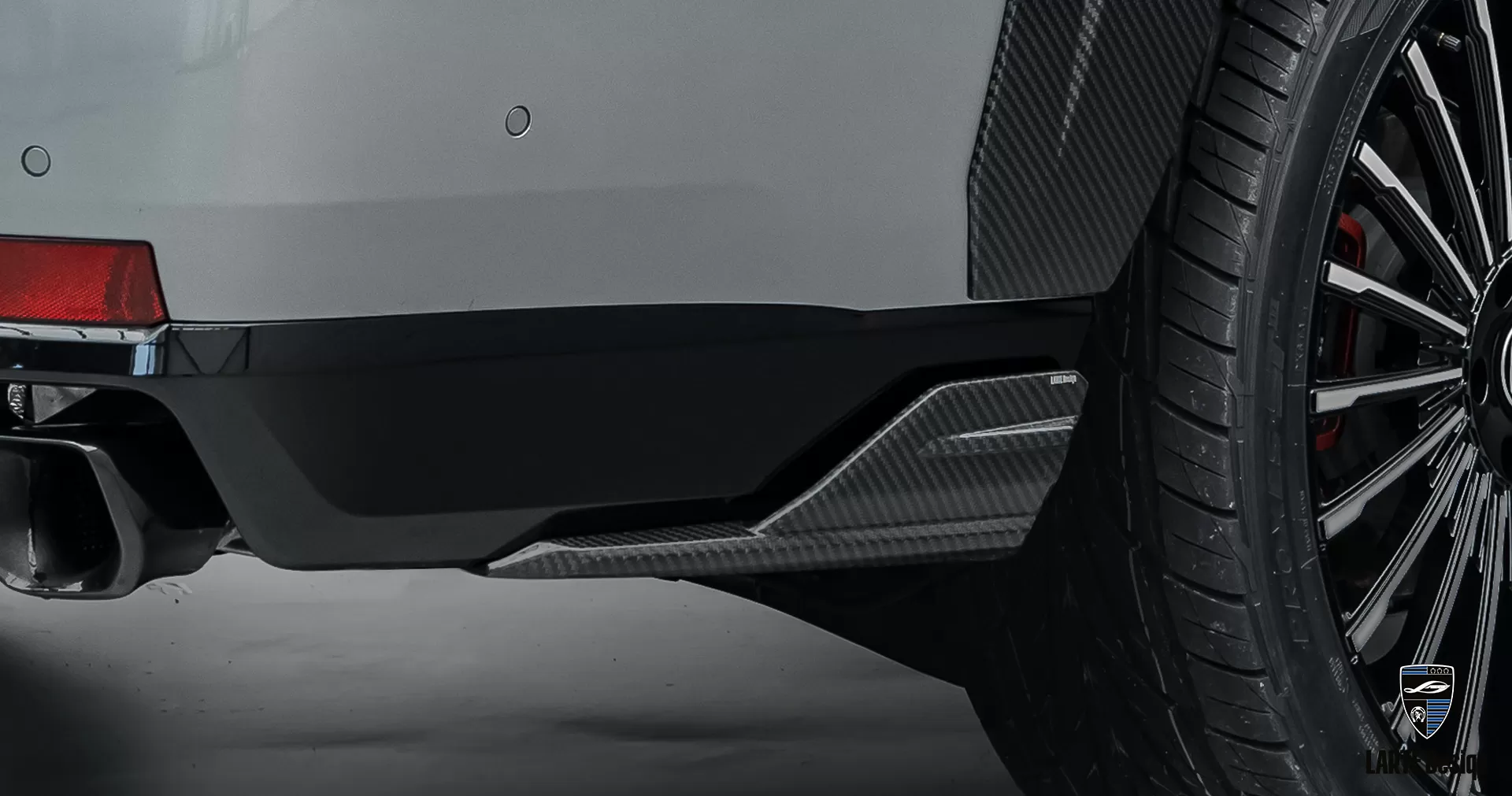 Carbon fiber acsessories rear bumper elerons for Cadillac Escalade-V / V-ESV