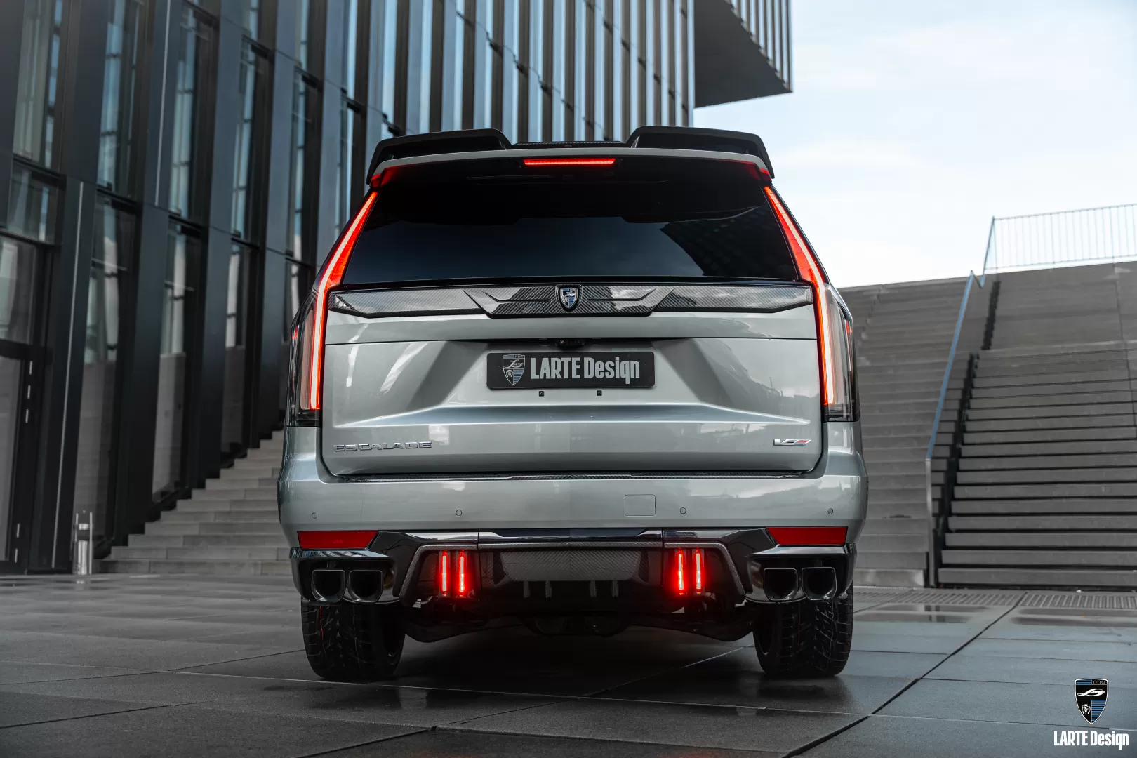 Carbon roof spoiler for Satin Steel Grey Cadillac Escalade-V / V-ESV 2024