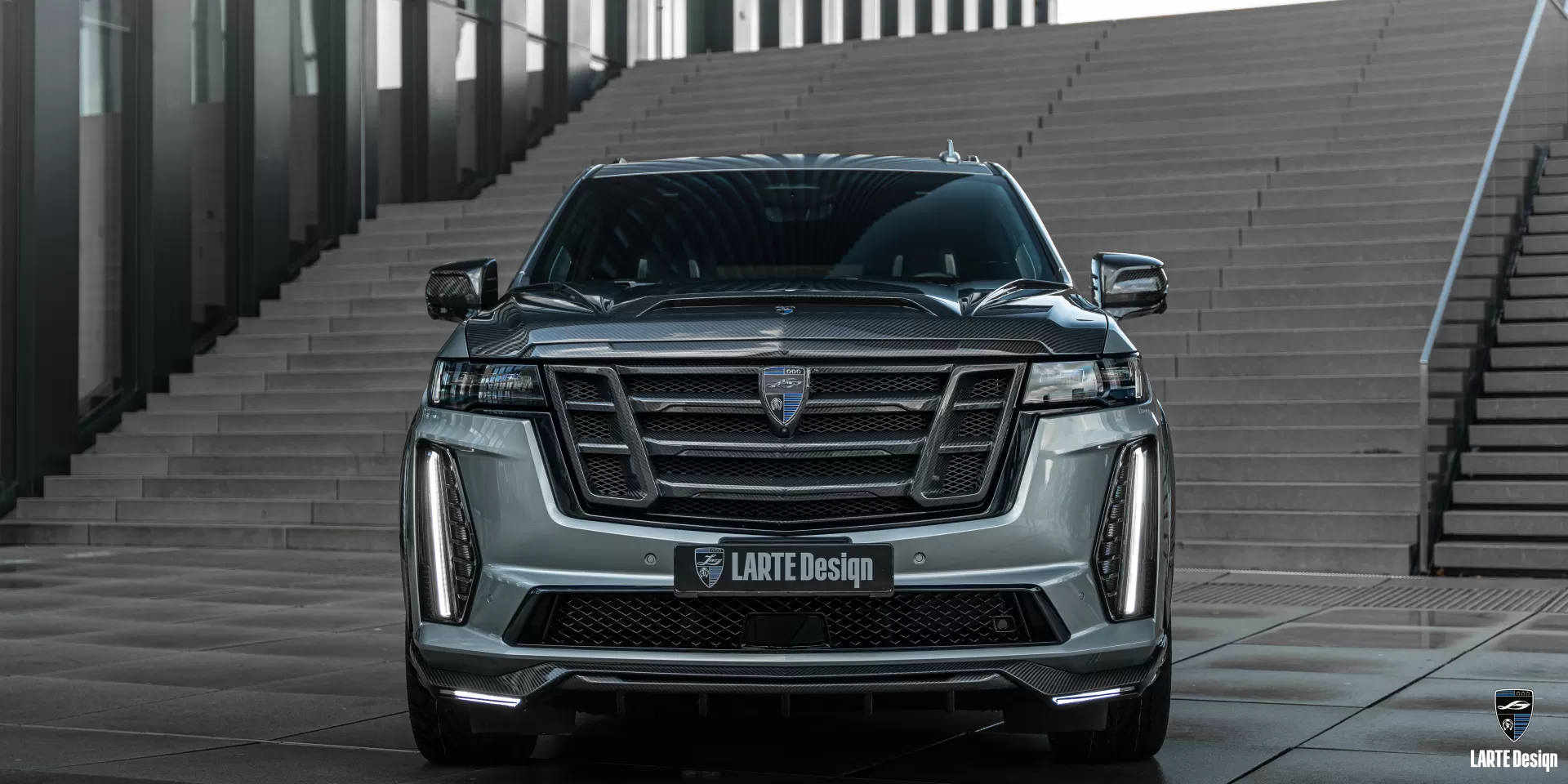 Cadillac Escalade V custom grille trim from LARTE Design 