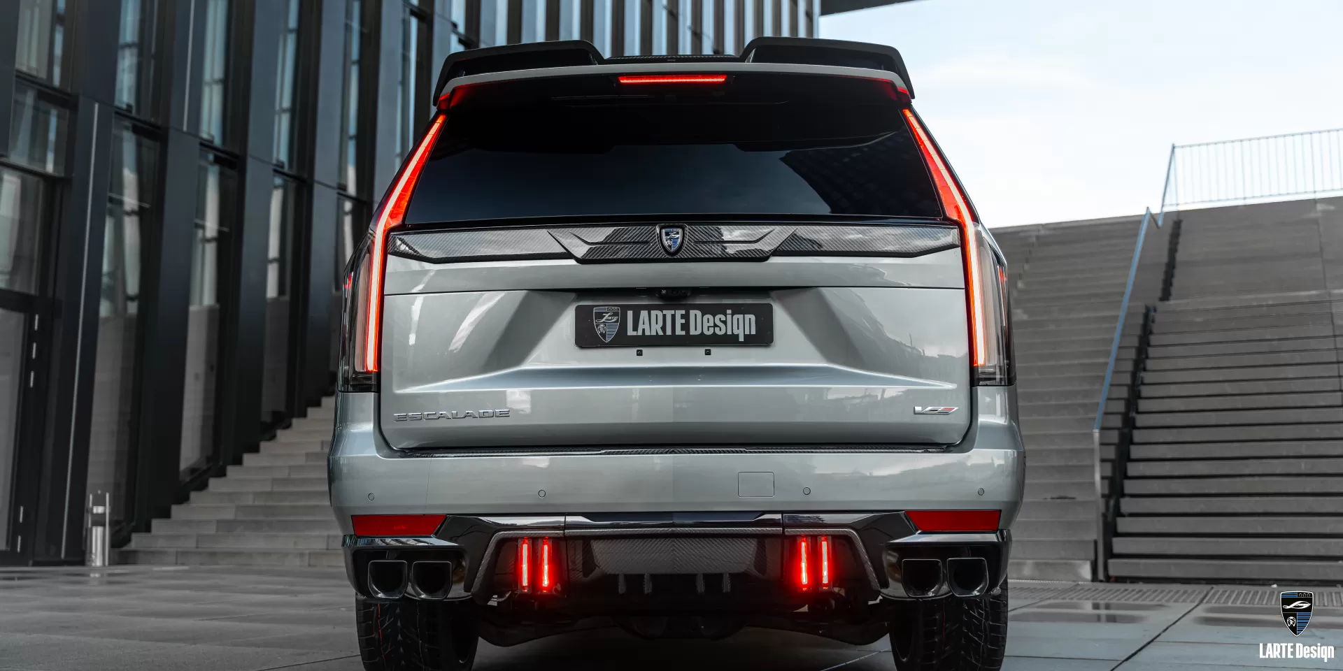 Cadillac Escalade V custom rear diffuser from LARTE Design