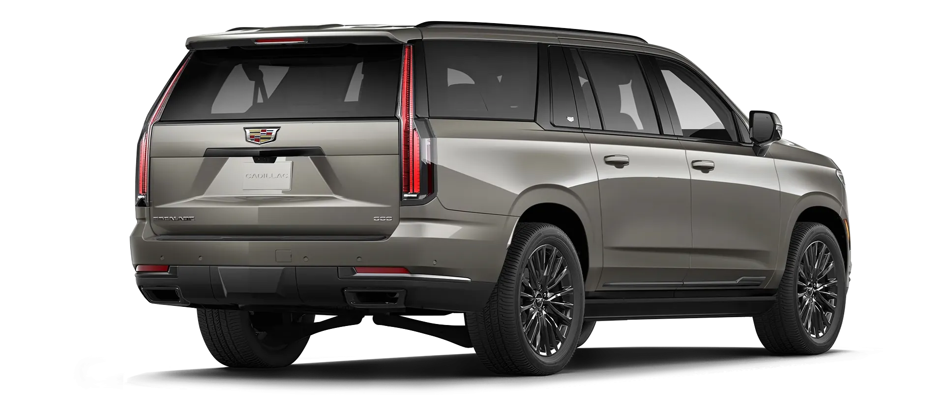 Cadillac Escalade 600 serienmäßige Rückansicht in Latte Metallic Cadillac Escalade 600 serienmäßige Rückansicht in Latte Metallic Farbe