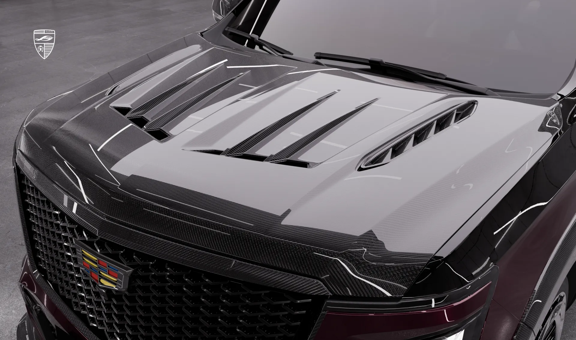 Motorhaube Upgrade für den Luxuswagen Cadillac V-ESV Facelift von LARTE Design