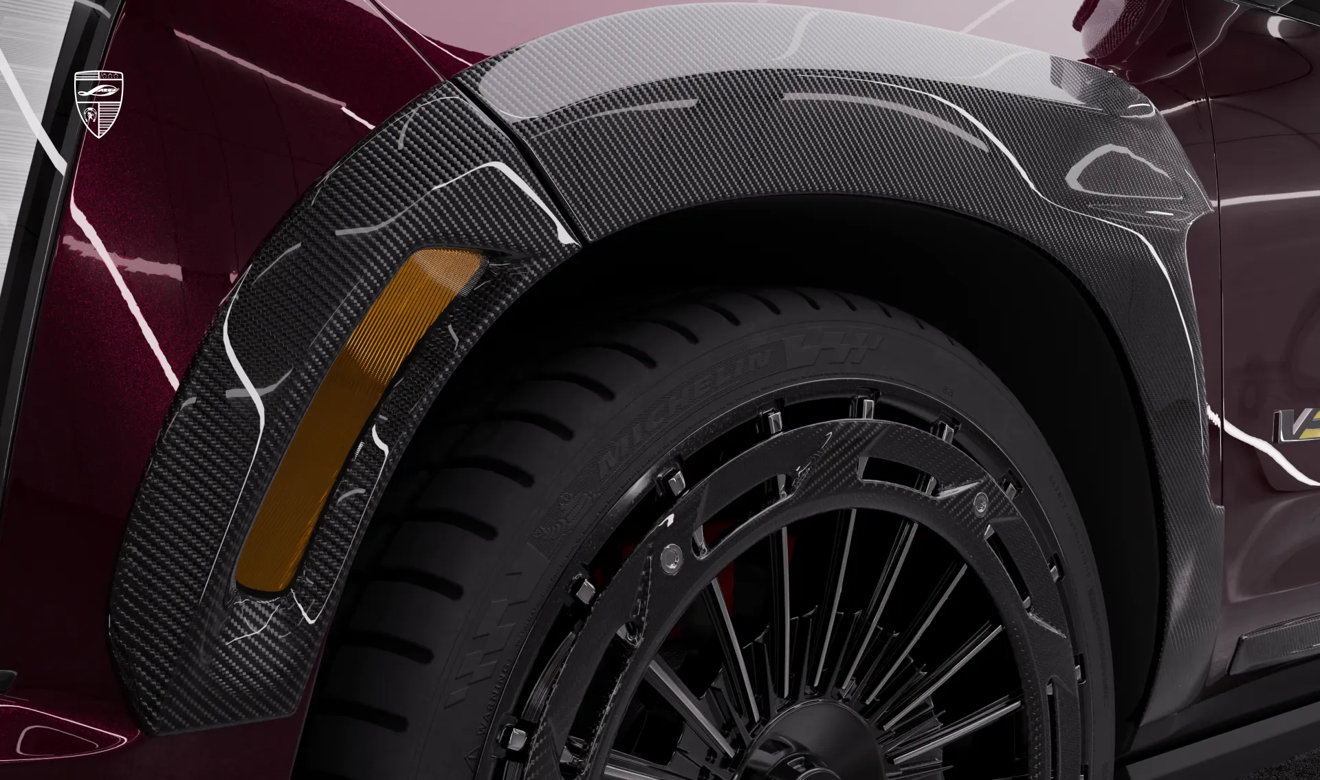 Vordere Kotflügelverbreiterungen Upgrade für Ihren SUV Cadillac V-ESV Facelift von LARTE Design