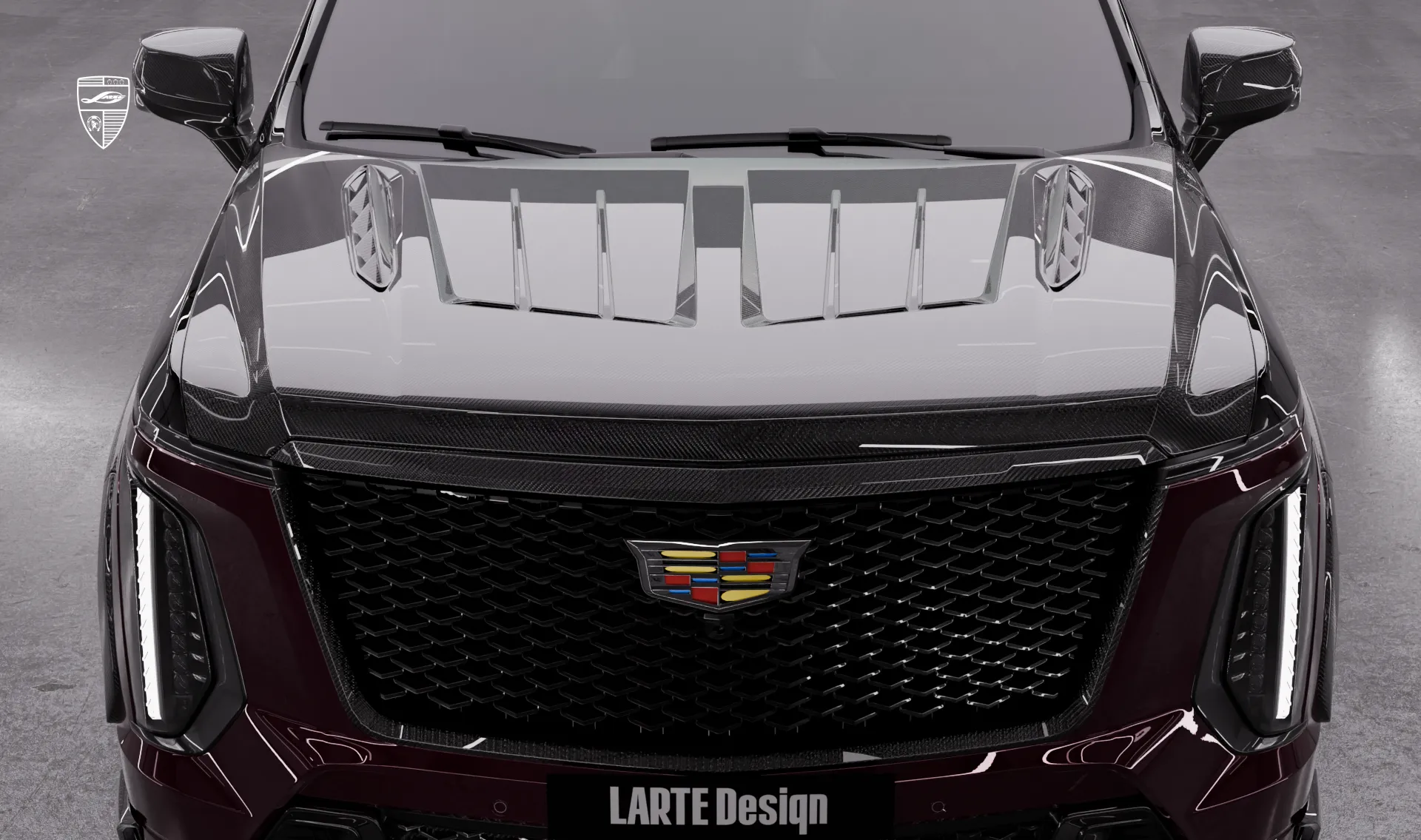 Motohaube Upgrade für das Familienauto Cadillac V-ESV Facelift von LARTE Design