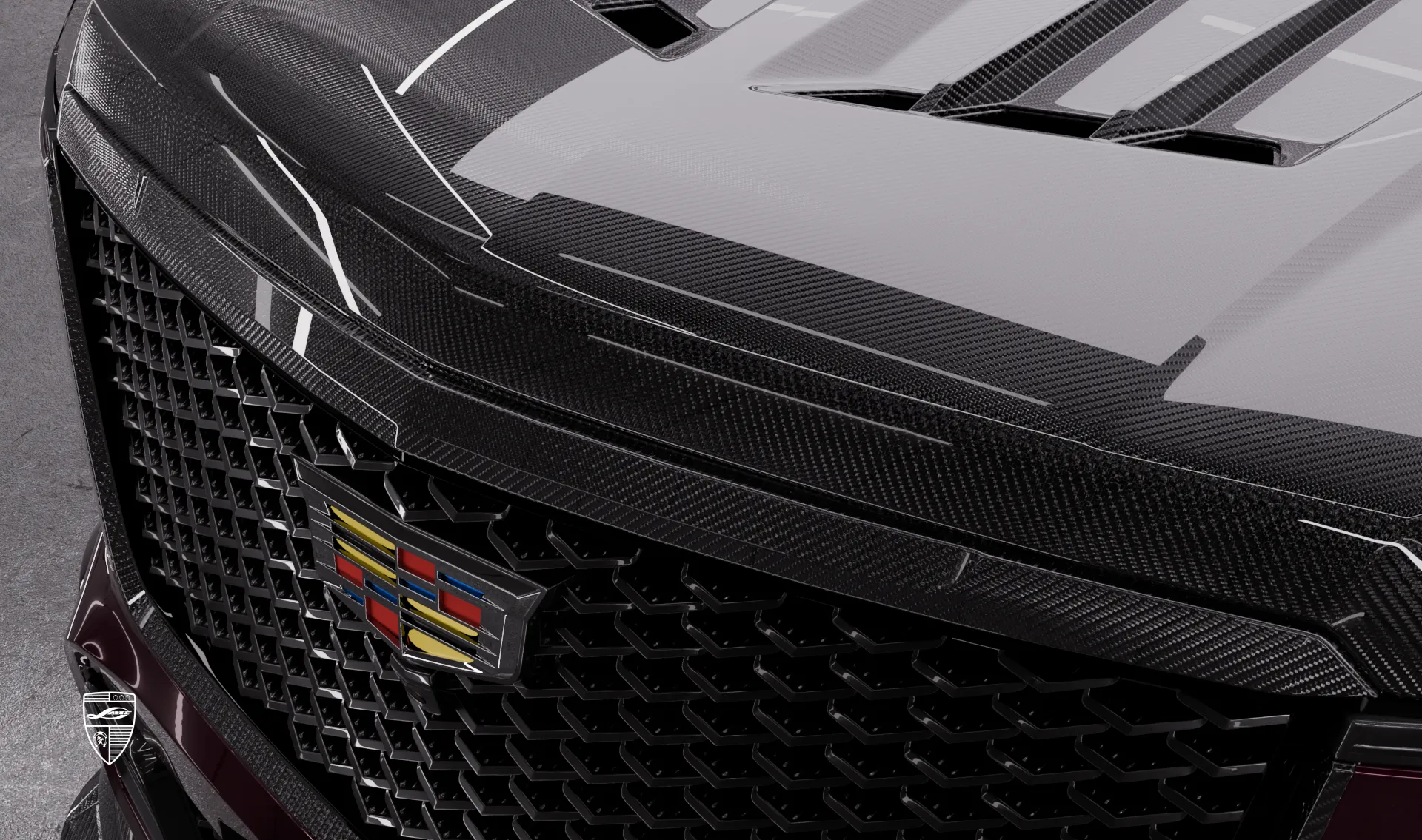 Haubenspoiler Upgrade für Ihren SUV Cadillac V-ESV Facelift von LARTE Design