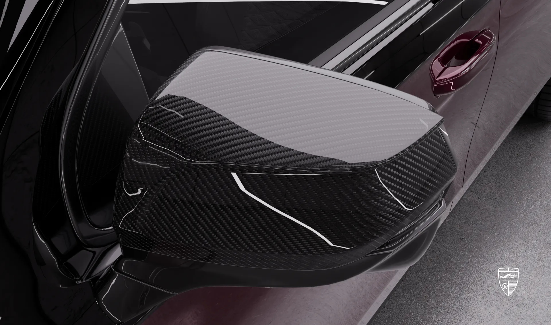 Spiegelkappen Upgrade für den Luxuswagen Cadillac V-ESV Facelift von LARTE Design