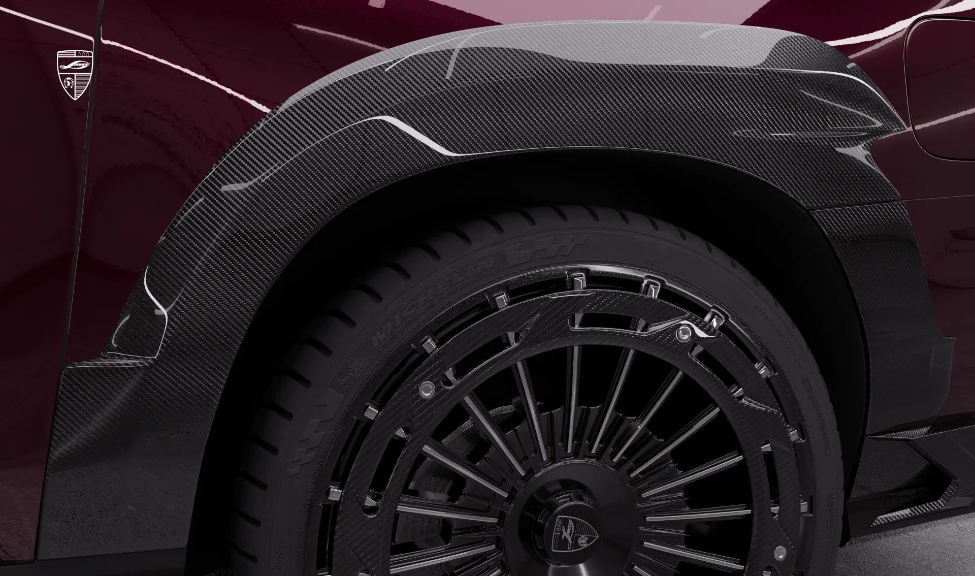 Hintere Kotflügelverbreiterungen Upgrade für den Luxuswagen Cadillac Escalade V-ESV Facelift von LARTE Design