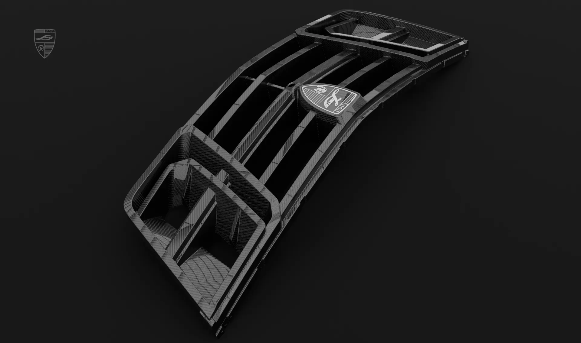 Carbon-Kühlergrill-Zierleiste für Ihren Escalade V Facelift im Umrüstkit von LARTE Design