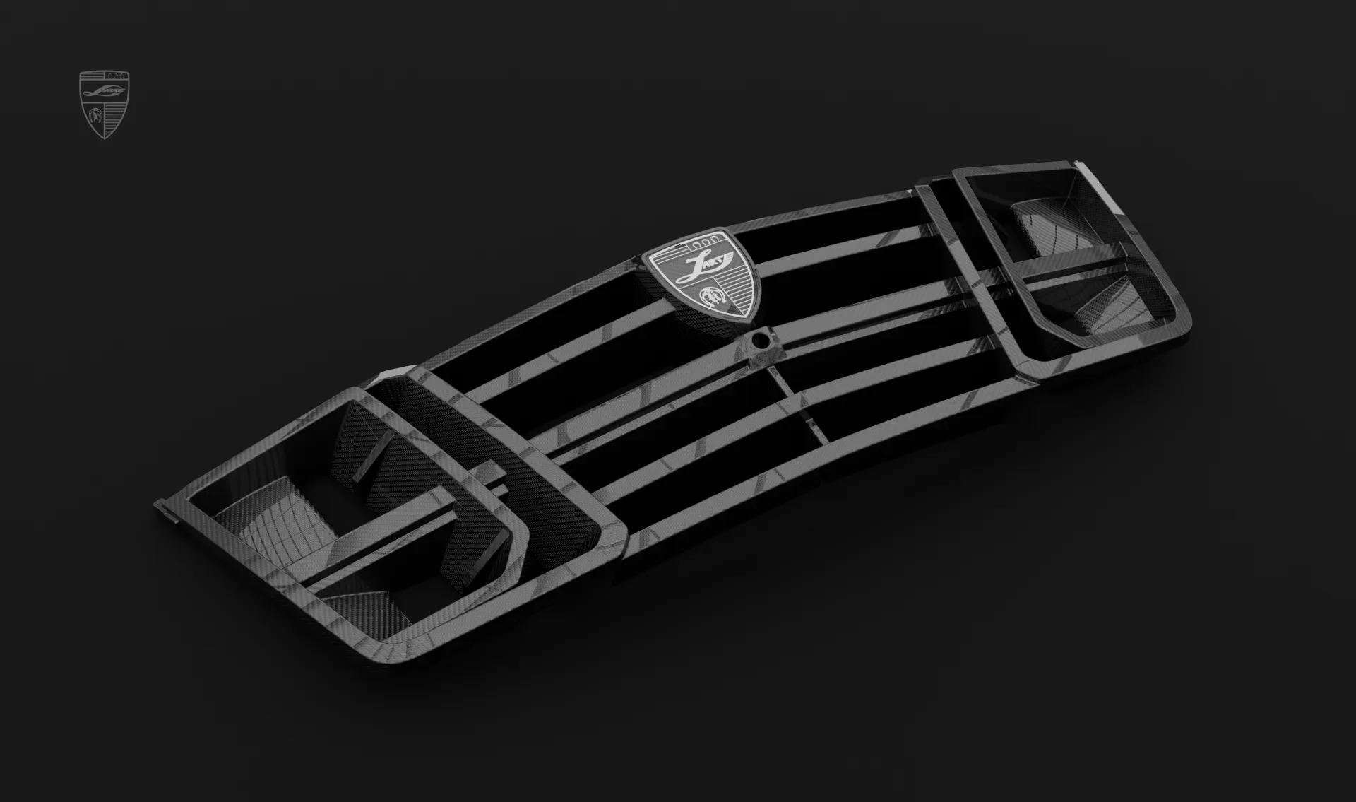 Carbon-Kühlergrill-Zierleiste für Ihren Escalade V Facelift im Erscheinungspaket von LARTE Design