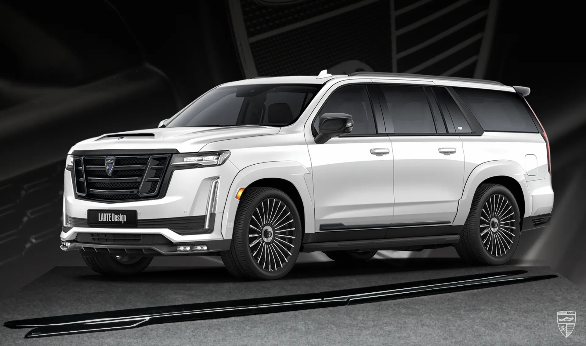 Türleisten für Ihren Cadillac Escalade ESV GMT 1XX im Umrüstkit von LARTE Design