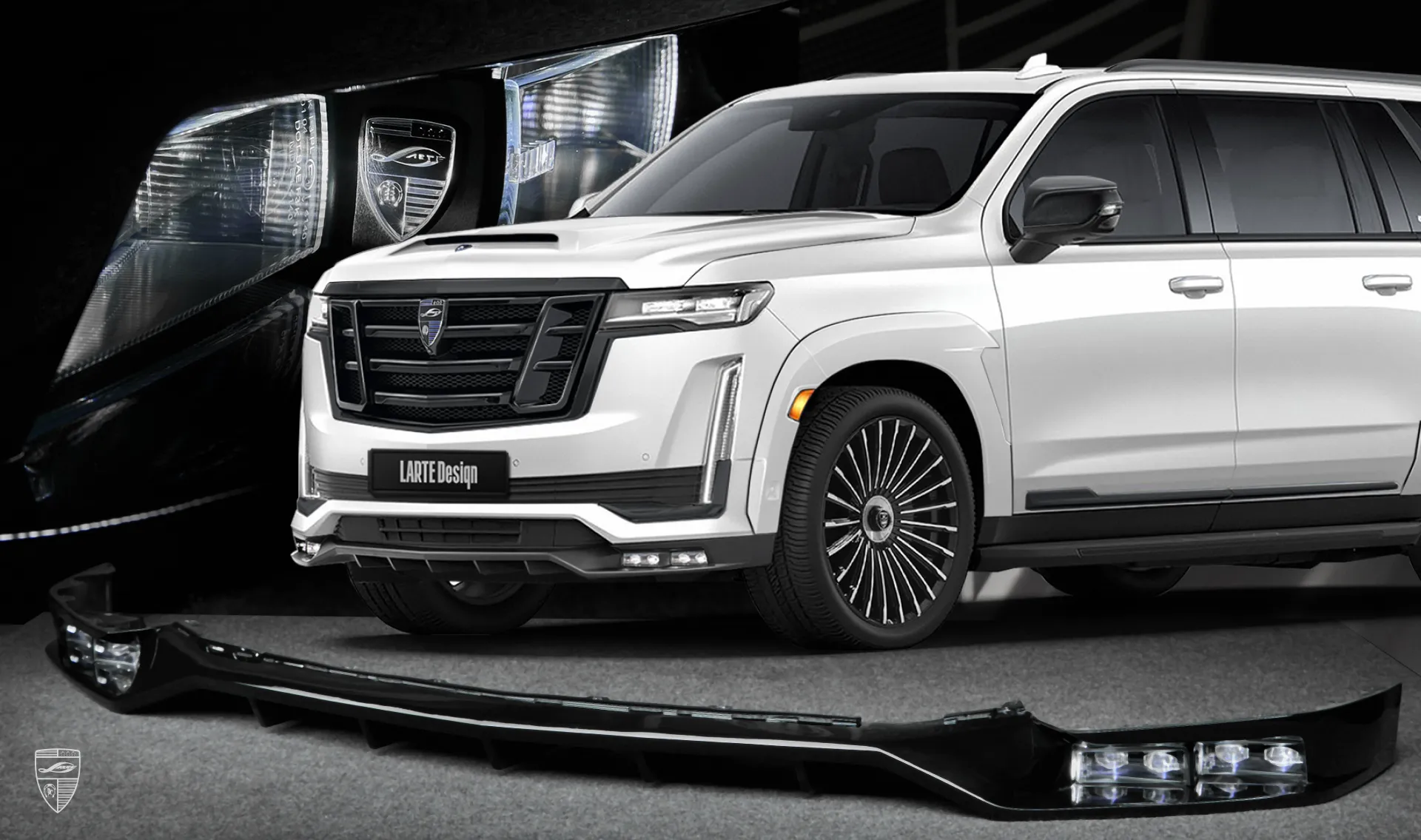 Frontstoßstangenüberzug für Ihren Cadillac Escalade ESV GMT 1XX im Umrüstkit von LARTE Design