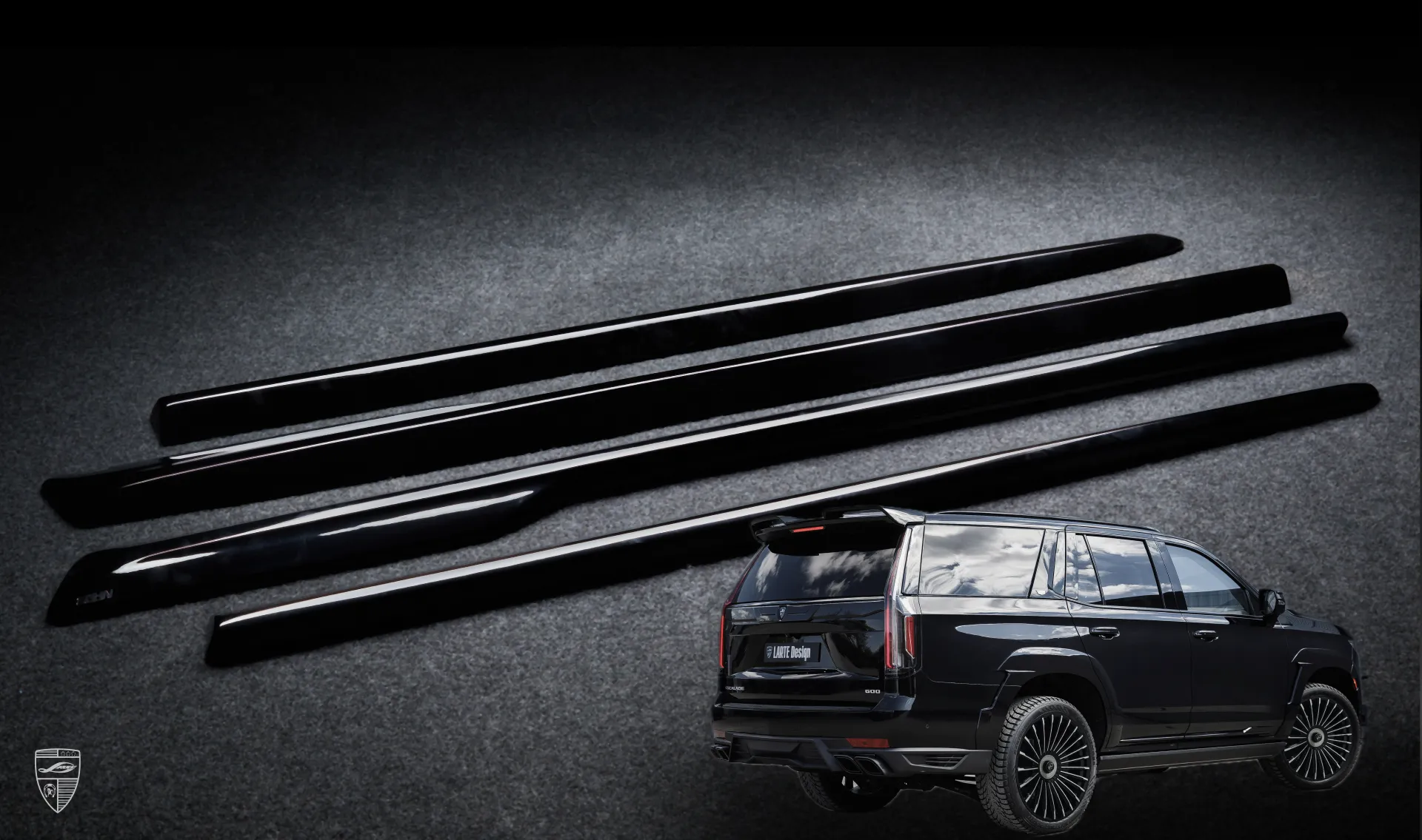 Door moldings upgrade for your SUV Cadillac Escalade ESV GMT 1XX from LARTE Design