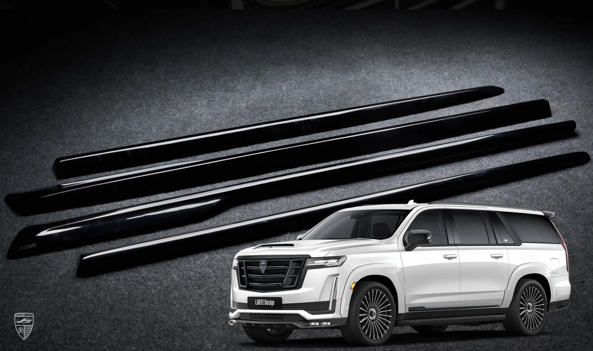 Türleisten für Ihren Cadillac Escalade ESV GMT 1XX im Erscheinungspaket von LARTE Design