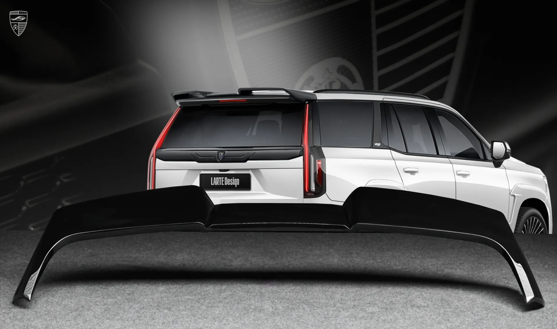 Dachspoiler für Ihren Cadillac Escalade ESV GMT 1XX im Erscheinungspaket von LARTE Design