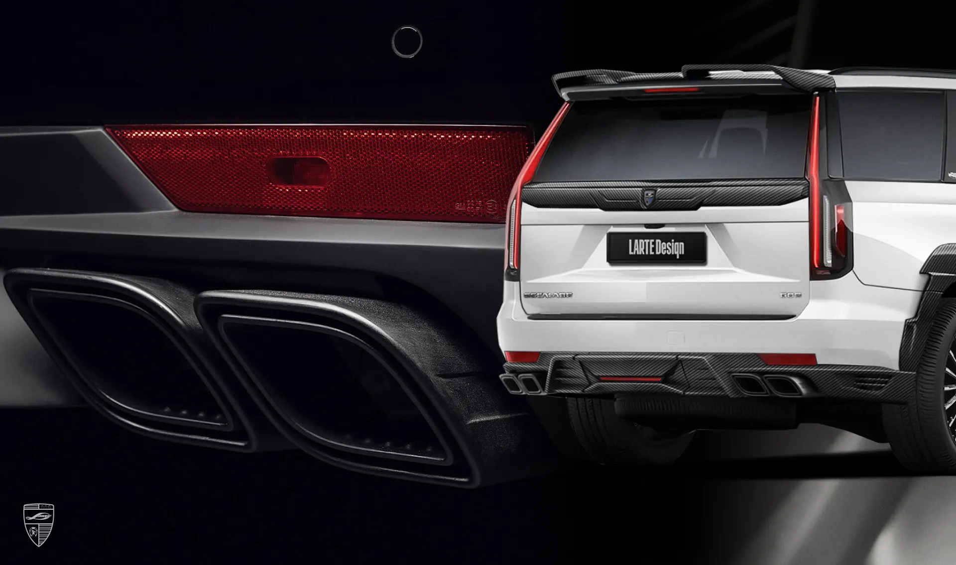 Endrohrspitzen für Ihren Cadillac Escalade ESV GMT 1XX im Umrüstkit von LARTE Design