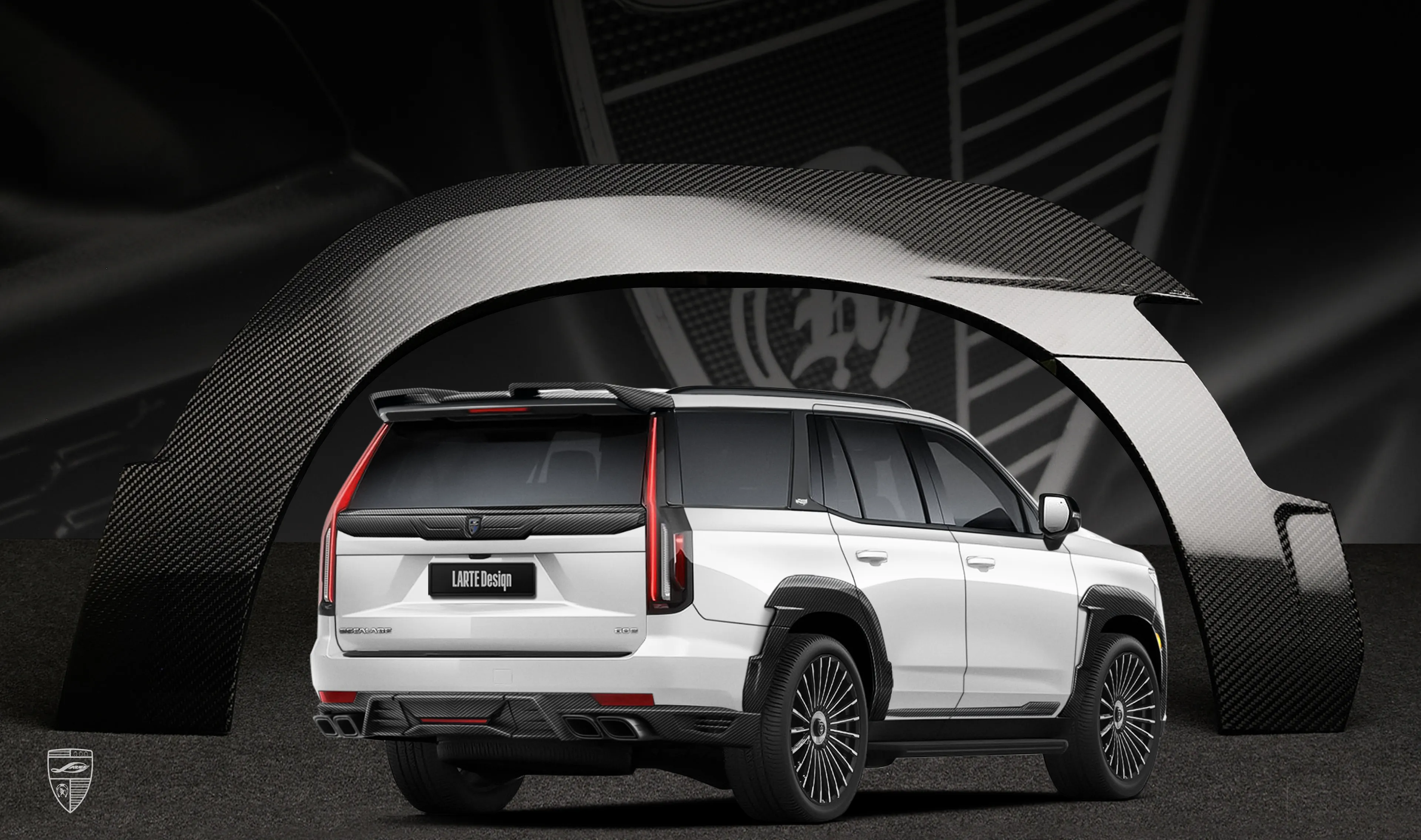 Kotflügelverbreiterungen hinten Upgrade für Ihren SUV Cadillac Escalade ESV GMT 1XX von LARTE Design