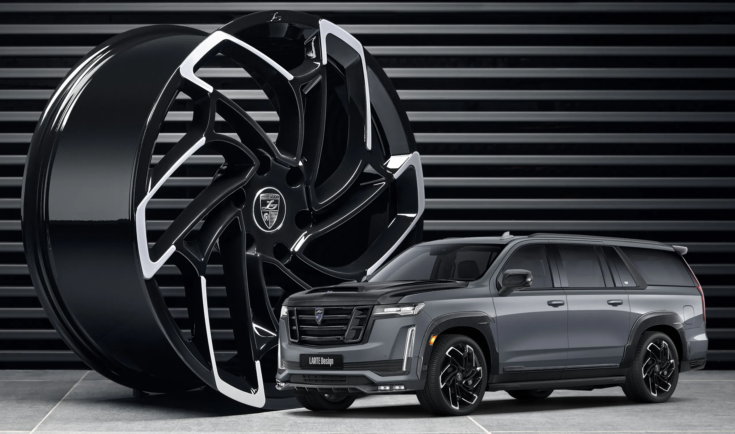 Forged rims for your Cadillac Escalade ESV GMT 1XX in the appearance package by LARTE Design