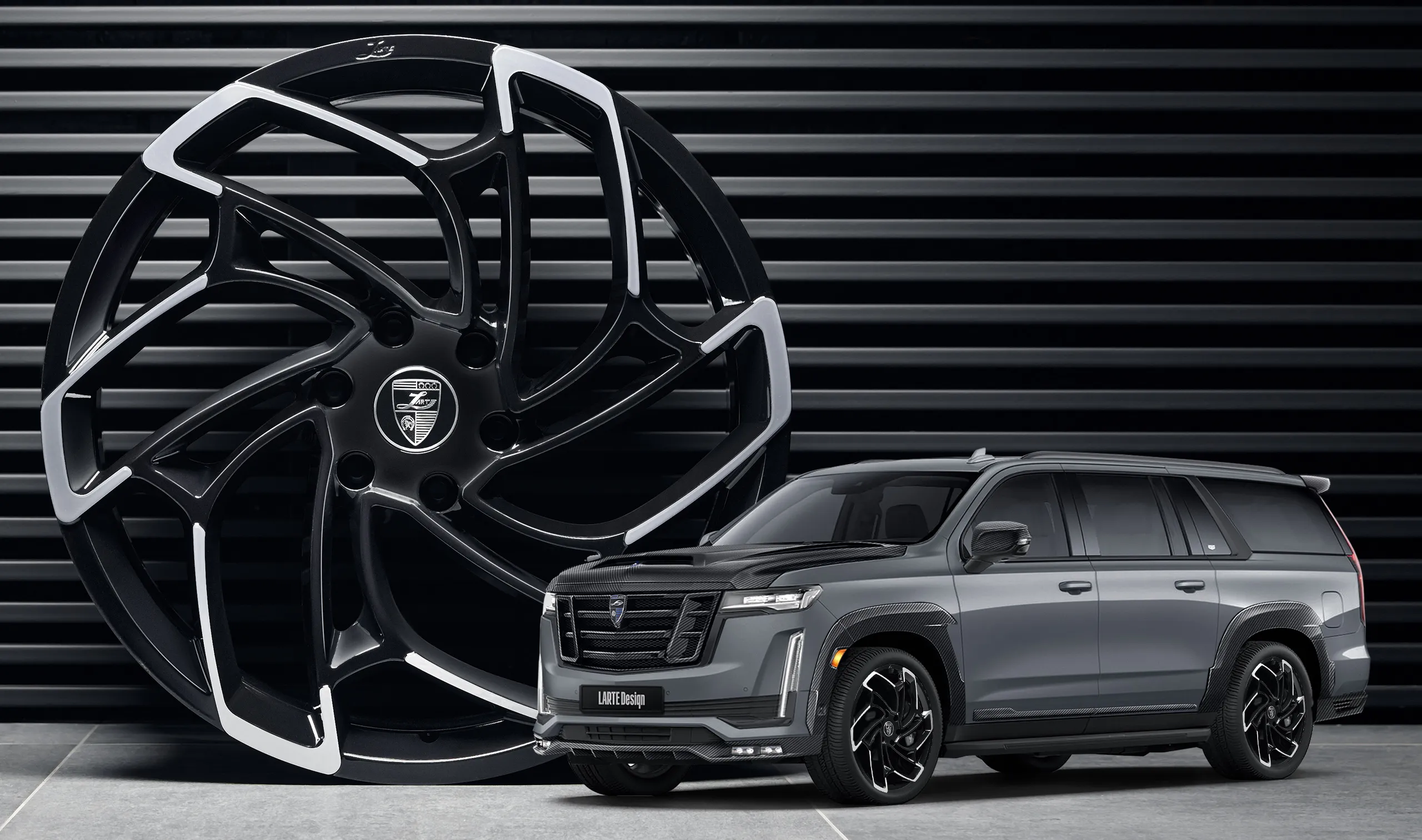 Forged rims upgrade for your SUV Cadillac Escalade ESV GMT 1XX from LARTE Design