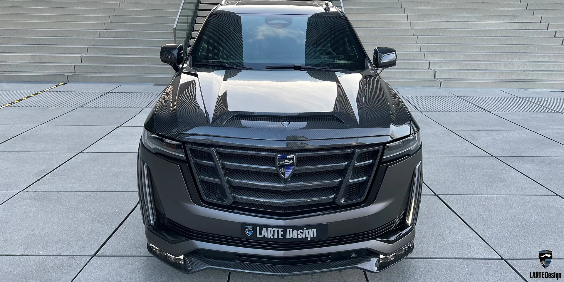 Price carbon fiber Bonnet SUV for Cadillac Escalade GMT 1XX 6.2 AT Luxury Black Raven