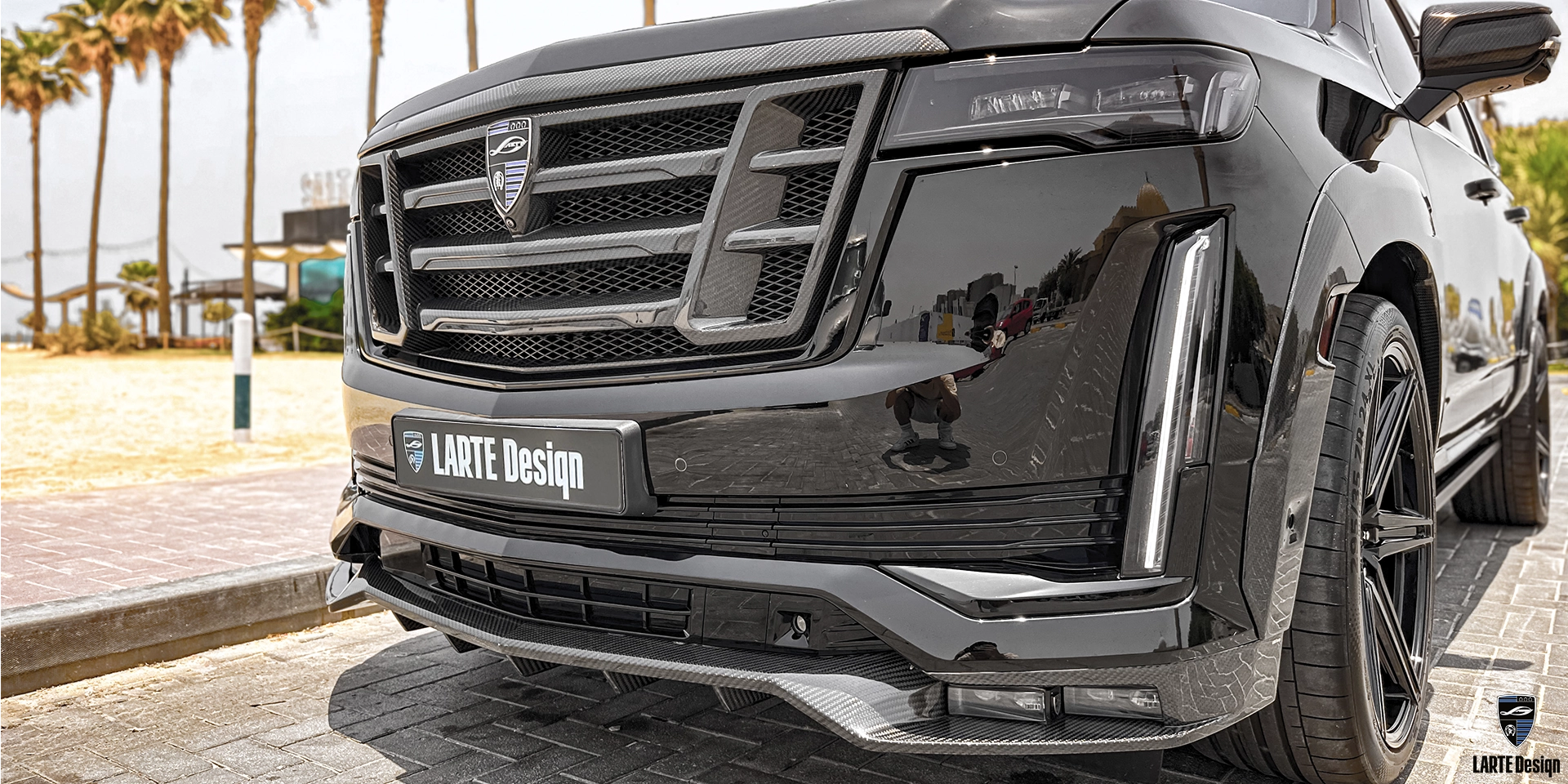 Kohlefaser-Bodykit für Cadillac Escalade gmt 1xx schwarzer Rabe
