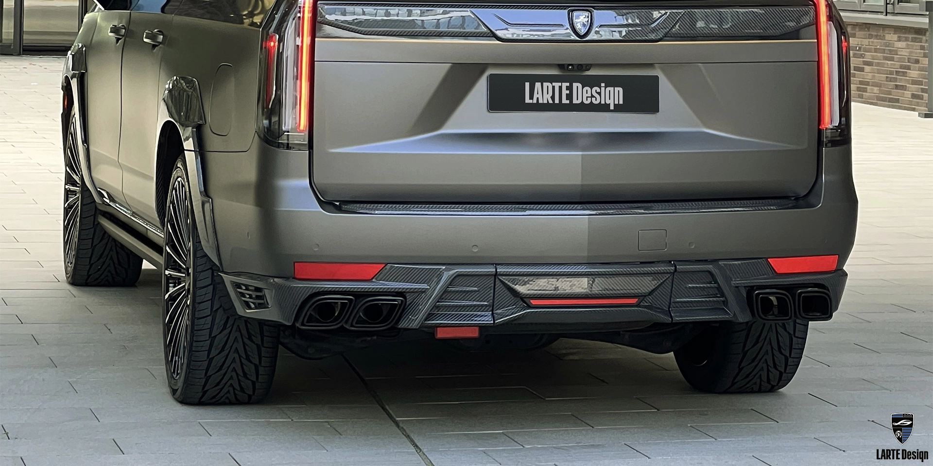 Acquire Exhaust tips for Cadillac Escalade GMT 1XX 6.2 AT Sport Platinum Black Raven 2022