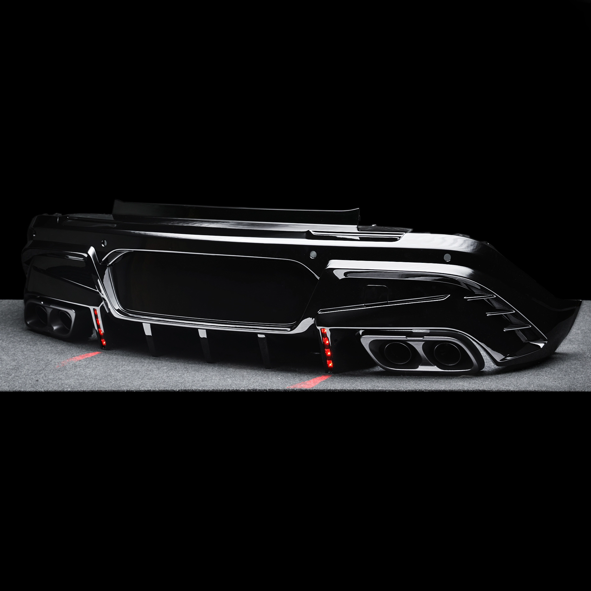 glossy black accessories Rear skirt for INFINITI QX55 Luxe /2022/2021/2023/2024/2024