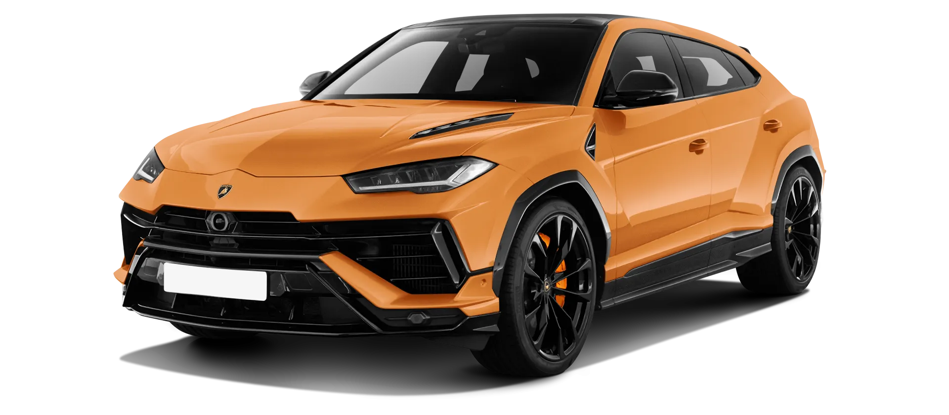 Lamborghini URUS S / Performante serienmäßige Frontansicht in Aracio Argos Lamborghini URUS S / Performante serienmäßige Frontansicht in Aracio Argos Farbe