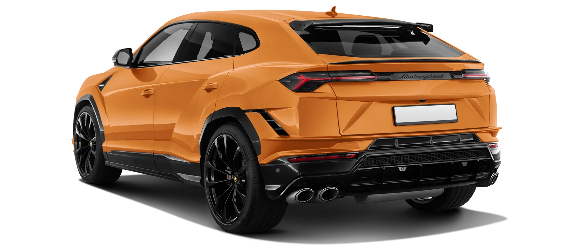 Lamborghini URUS S / Performante serienmäßige Rückansicht in Aracio Argos Lamborghini URUS S / Performante serienmäßige Rückansicht in Aracio Argos Farbe