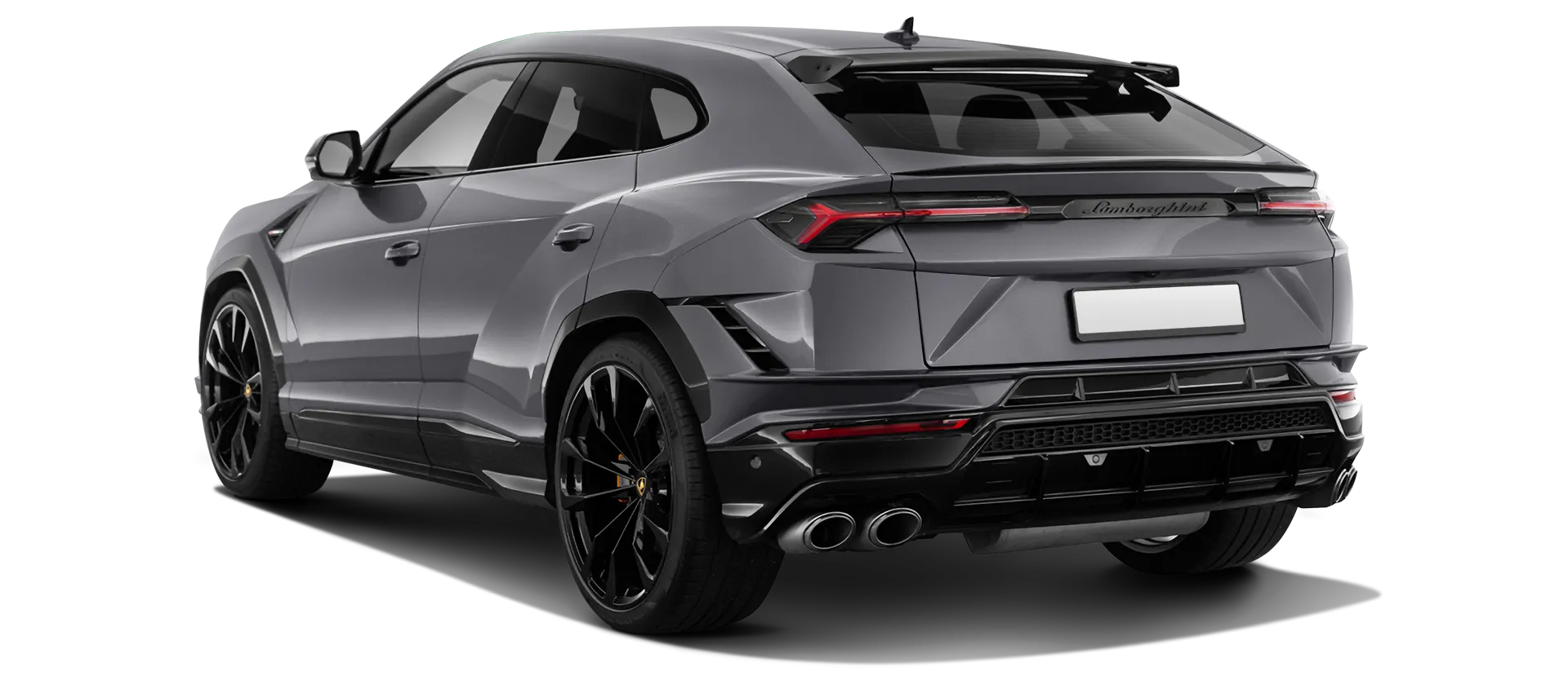 Lamborghini URUS S / Performante serienmäßige Rückansicht in Grigio Keres Lamborghini URUS S / Performante serienmäßige Rückansicht in Grigio Keres Farbe