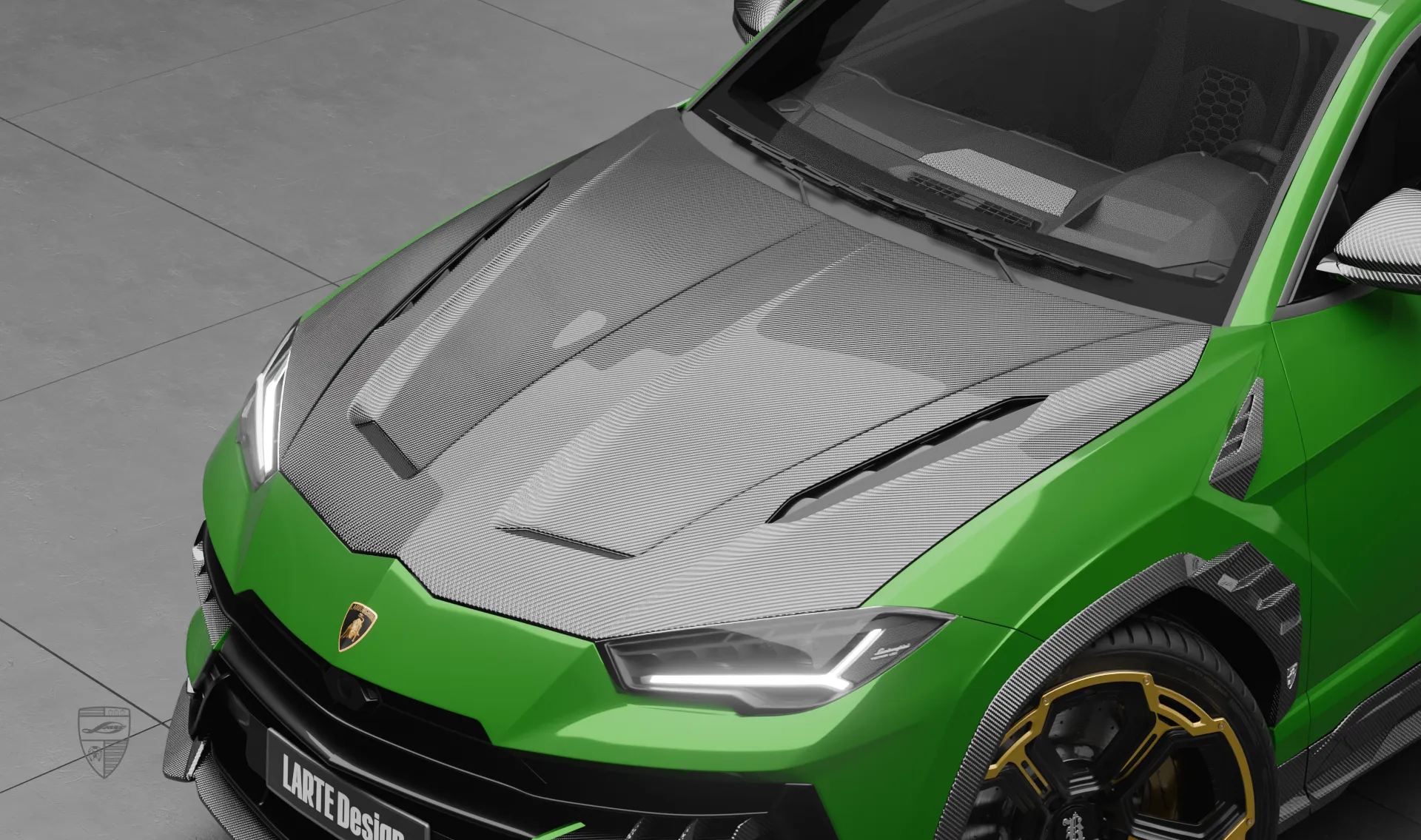Carbonfaser-Motorhaube Upgrade für den Luxuswagen Lamborghini URUS S / Performante Carbonfaser-Motorhaube Upgrade für den Luxuswagen Lamborghini URUS S / Performante von LARTE Design