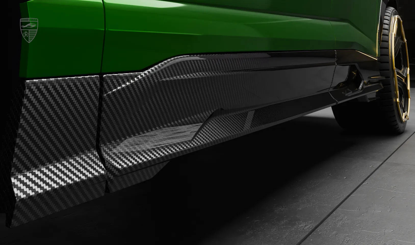 Carbonfaser-Türleisten Upgrade für das Sportwagen Lamborghini URUS S / Performante Carbonfaser-Türleisten Upgrade für das Sportwagen Lamborghini URUS S / Performante von LARTE Design