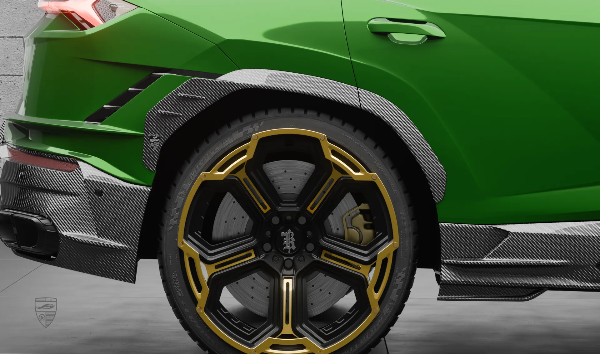 Carbonfaser-Radlaufverbreiterungen hinten für Ihren Lamborghini URUS S / Performante im Erscheinungspaket Carbonfaser-Radlaufverbreiterungen hinten für Ihren Lamborghini URUS S / Performante im Erscheinungspaket von LARTE Design