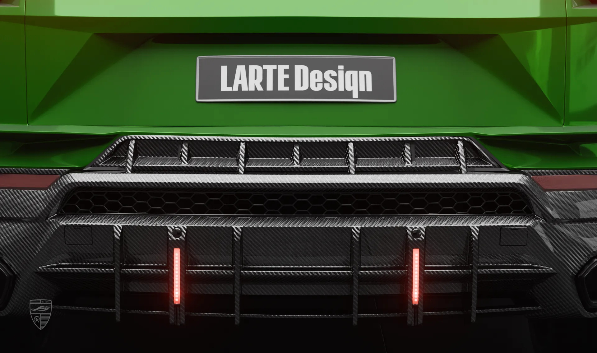Carbonfaser-Heckstoßfänger-Applikation für Ihren Lamborghini URUS S / Performante im Erscheinungspaket Carbonfaser-Heckstoßfänger-Applikation für Ihren Lamborghini URUS S / Performante im Erscheinungspaket von LARTE Design