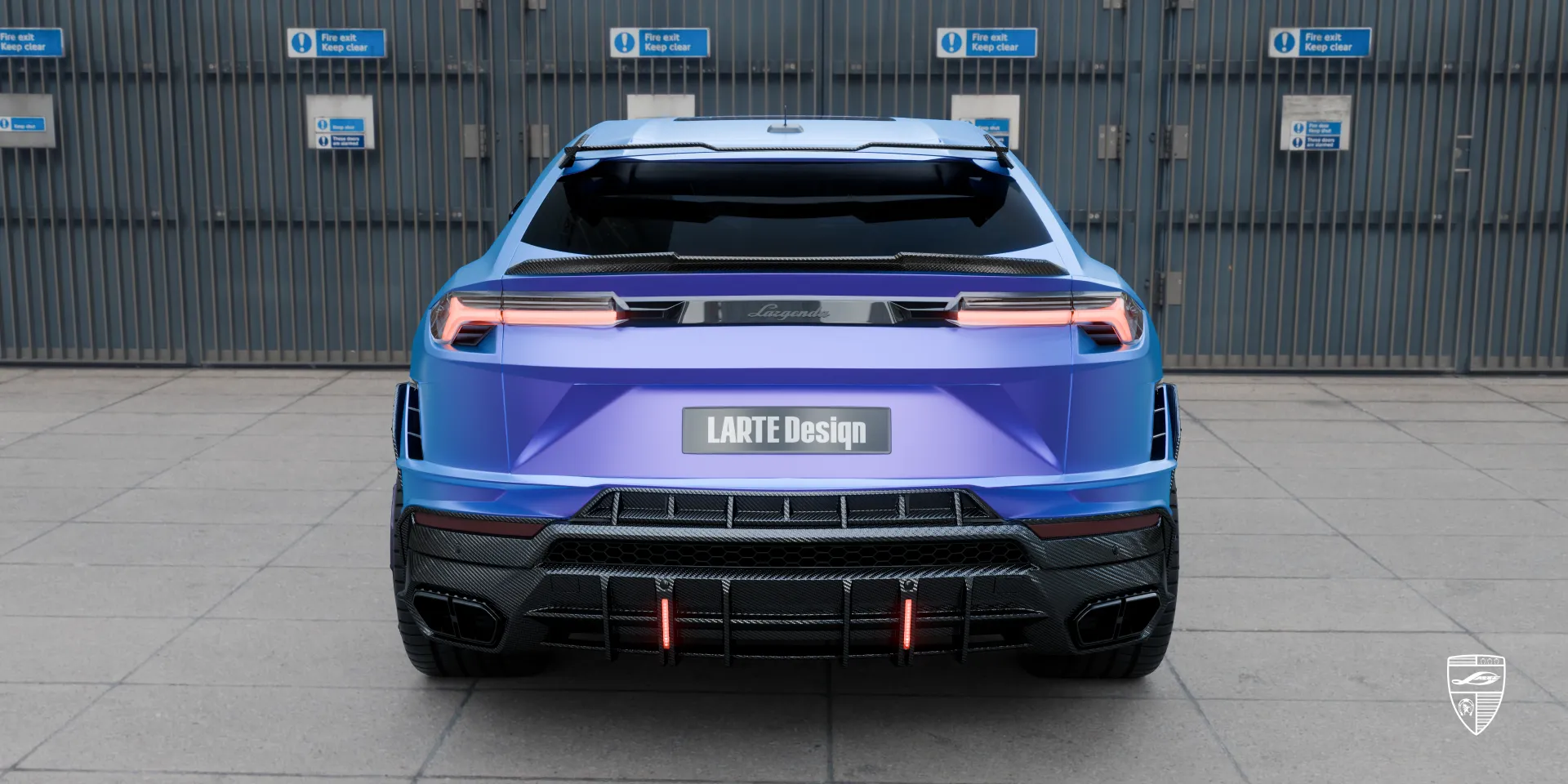 Lamborghini URUS S Facelift‑Styling‑Paket 2026 — aggressive Transformation, blauer Gradient
