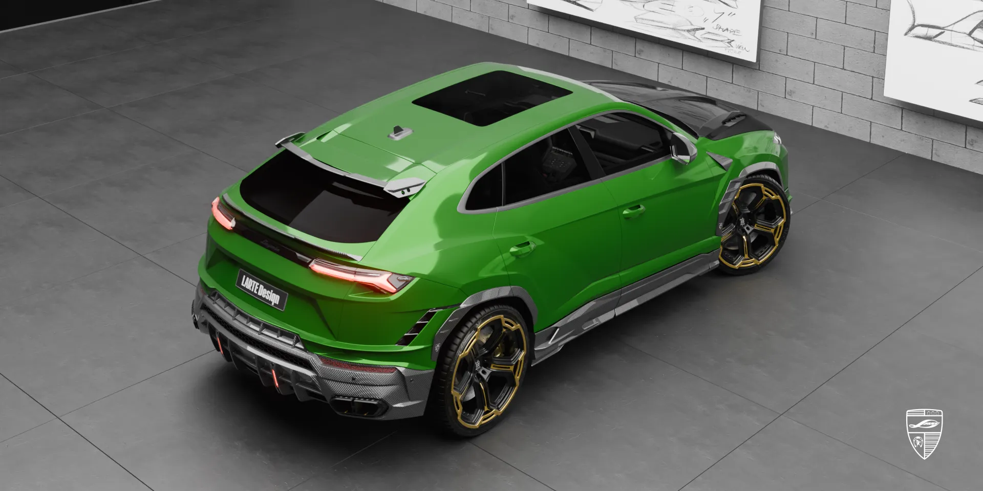 Lamborghini URUS S Performante mit Heckdiffusor 2026 Lamborghini URUS S Performante Coupé‑SUV mit Carbon‑Heckdiffusor Upgrade