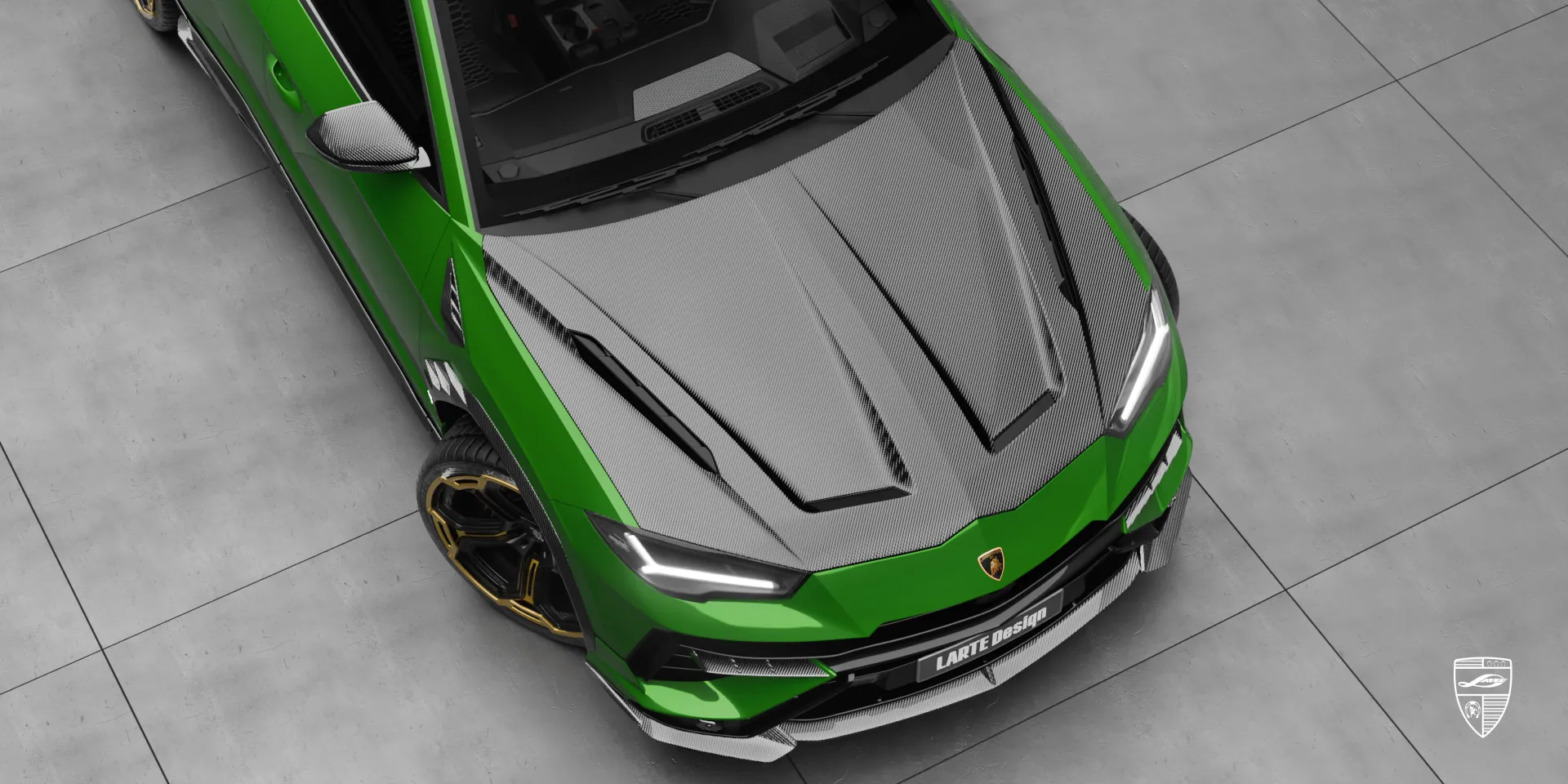 Lamborghini URUS S in Carbon mit sportlicher Optik Lamborghini URUS S in Carbon mit sportlicher Custom‑Optik