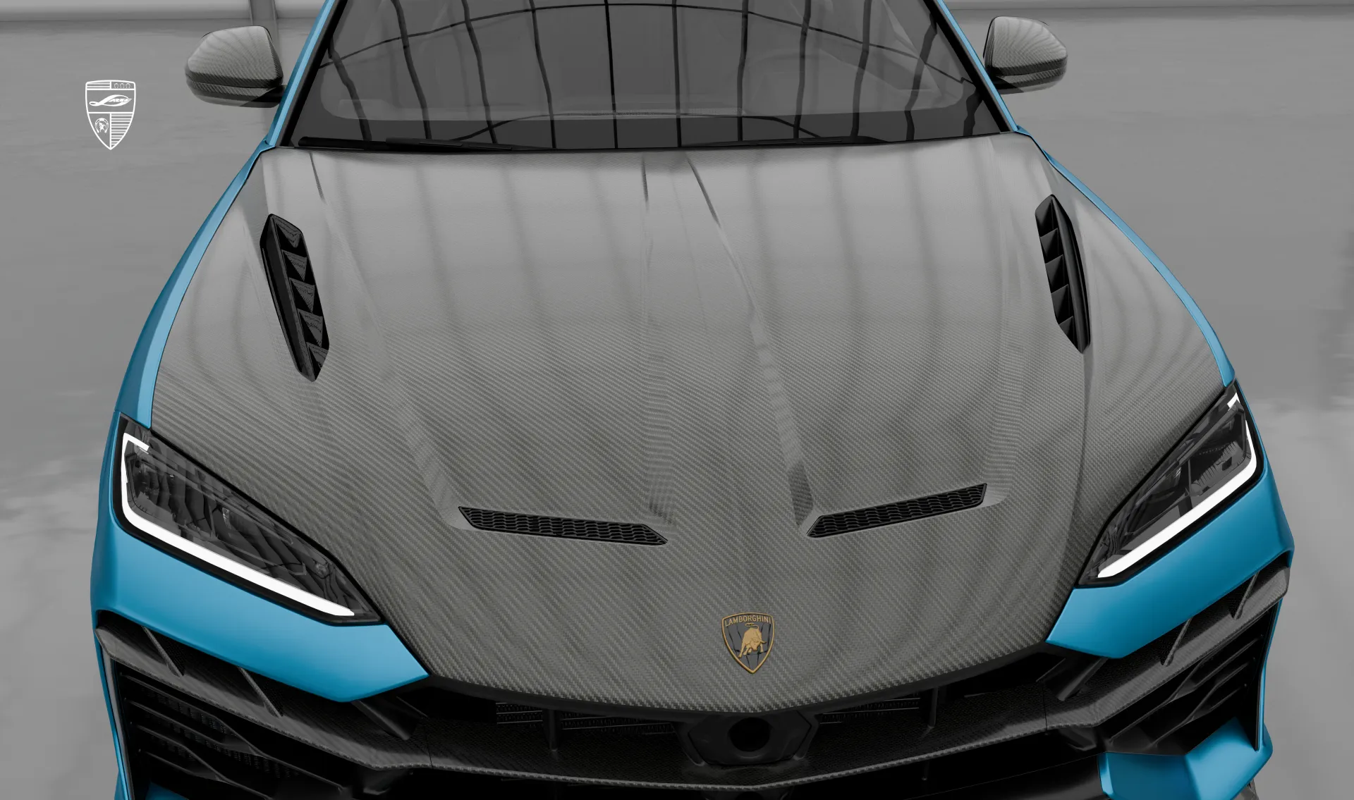 Hood upgrade for the sports car Lamborghini URUS SE from LARTE Design