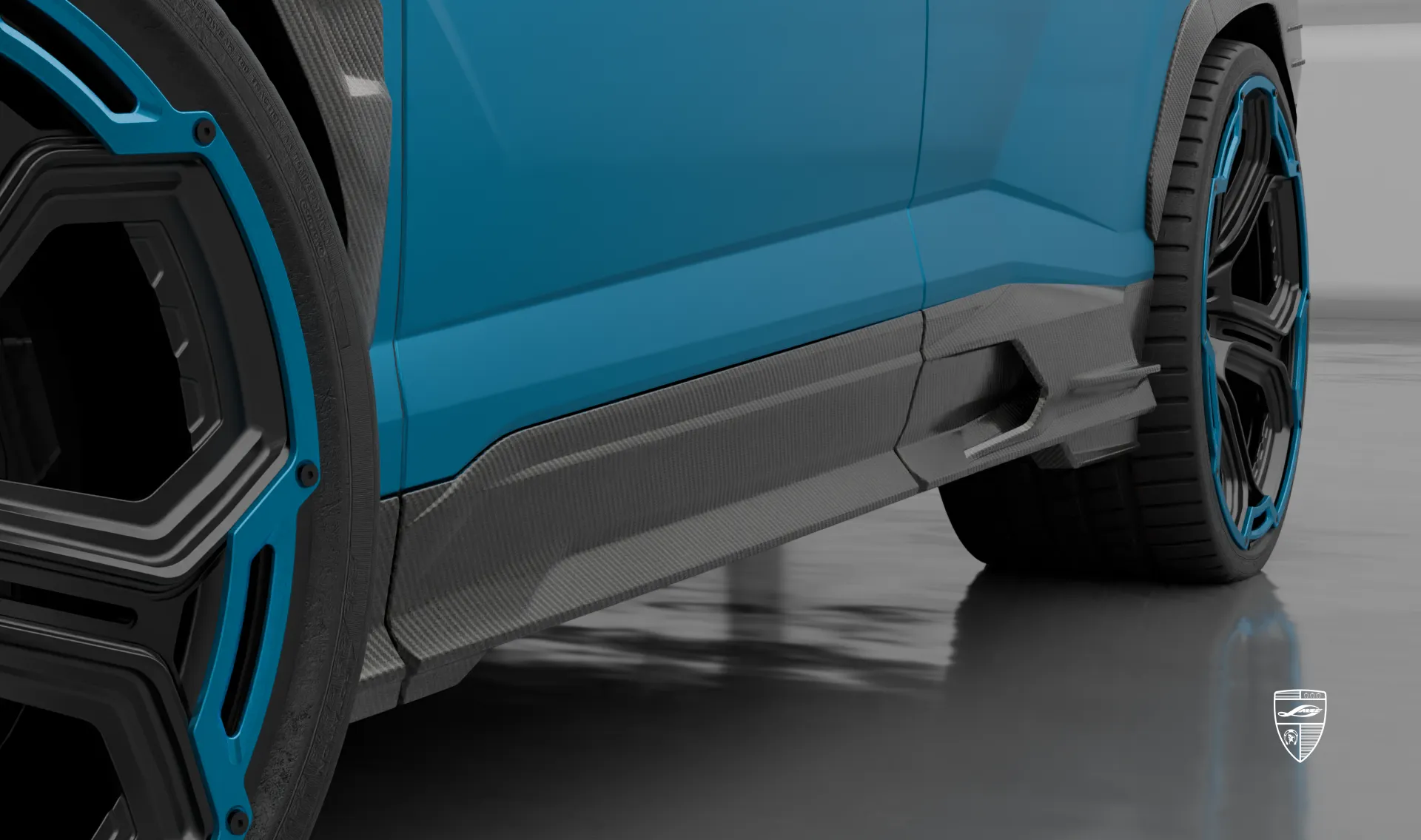 Door moldings upgrade for your SUV Lamborghini URUS SE from LARTE Design