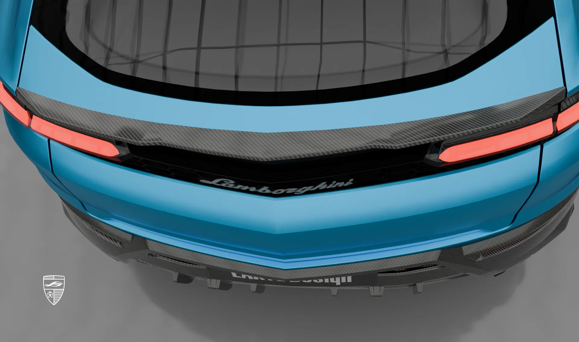 Trunk spoiler upgrade for your SUV Lamborghini URUS SE from LARTE Design