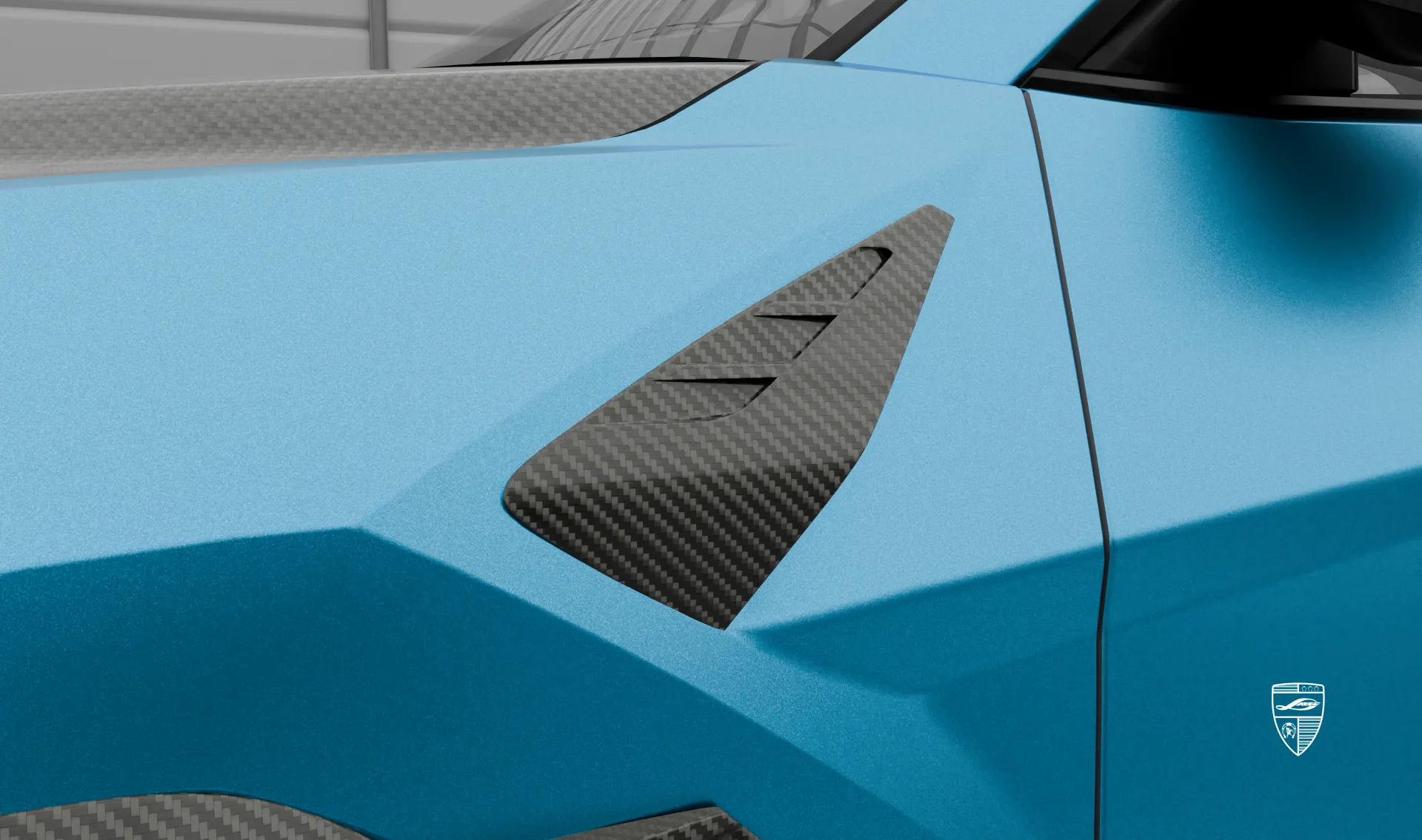 Front fender pad upgrade for the sports car Lamborghini URUS SE from LARTE Design