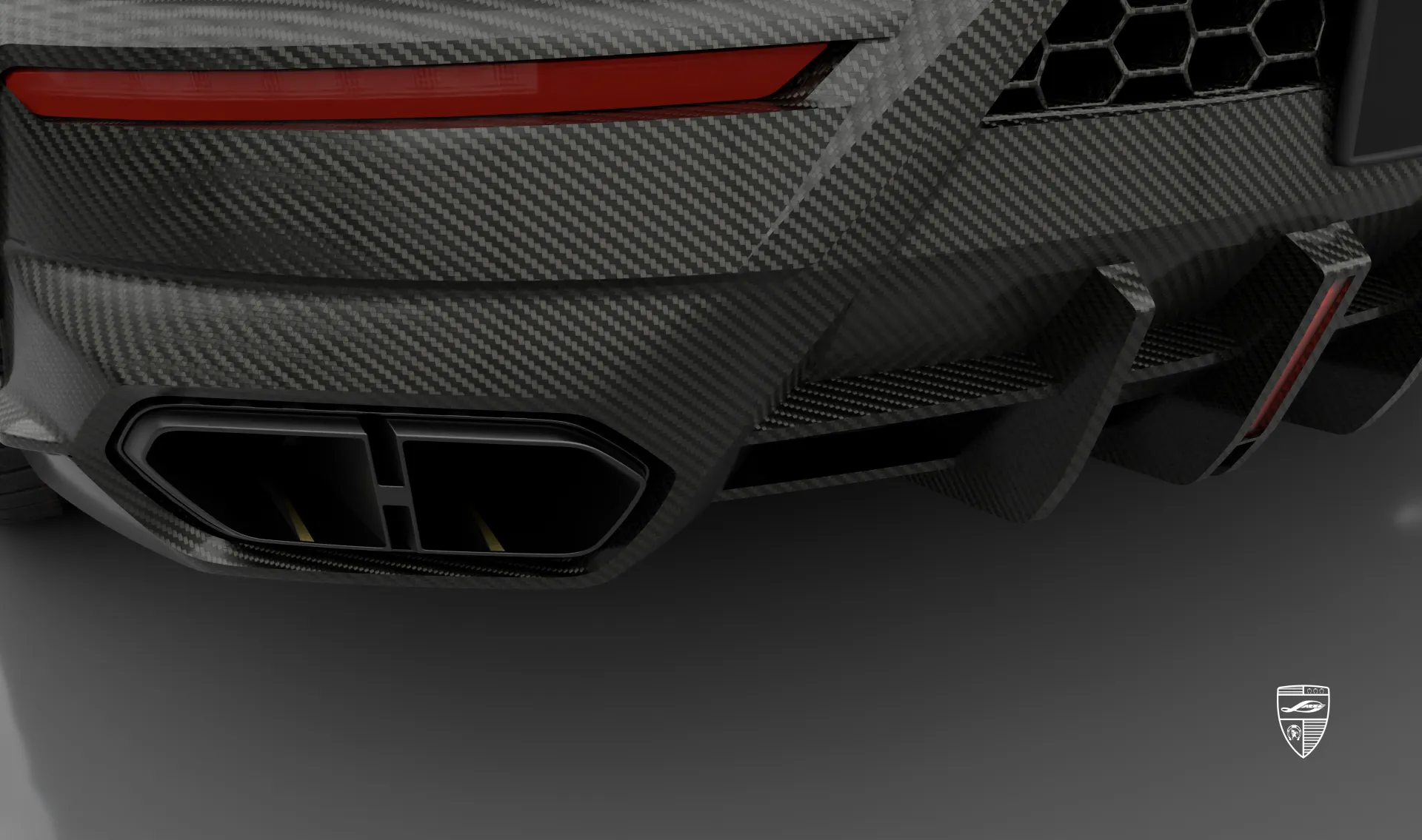 Exhaust tips for your Lamborghini URUS SE in the appearance package by LARTE Design