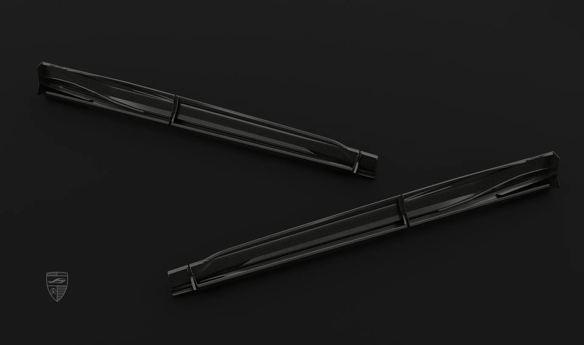 Door moldings upgrade for the sports car Lamborghini URUS SE from LARTE Design