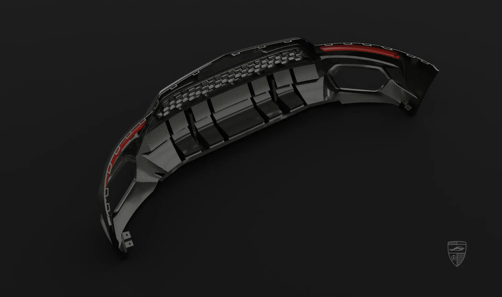 Rear diffuser for your Lamborghini URUS SE in the appearance package by LARTE Design