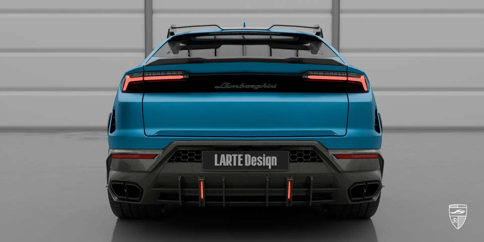 Custom URUS SE: LARGENDA widebody kit, luxury car with brutal look